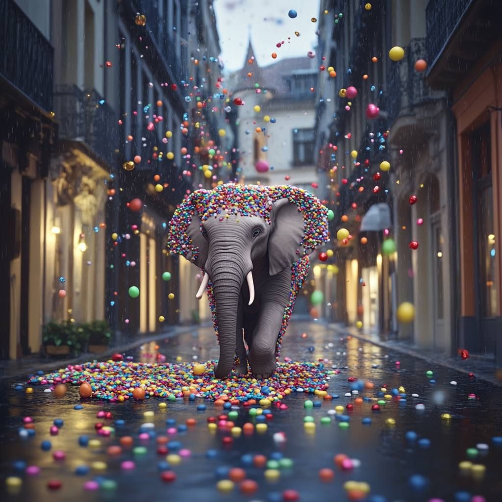 Joy for elephant