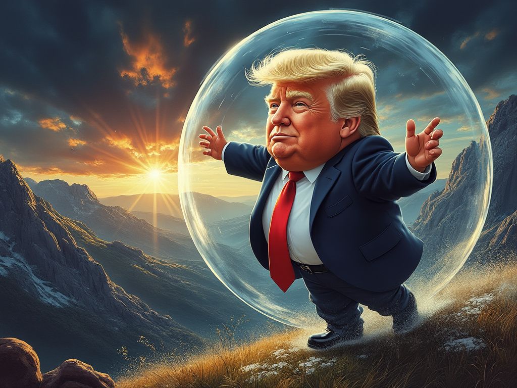 Trump on Zorb