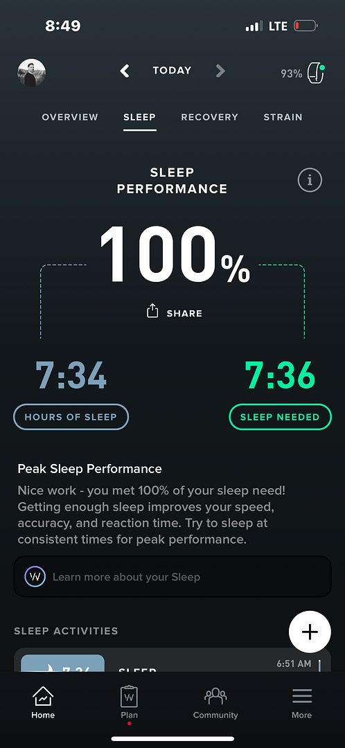 Sleep Score 100