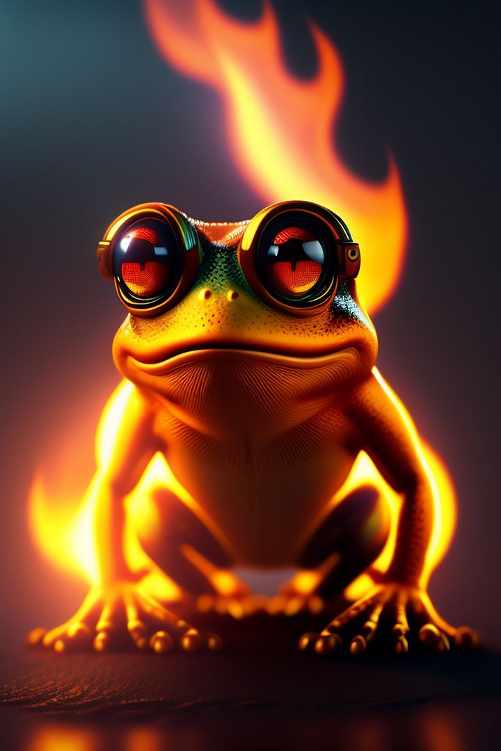 Frog on Fire