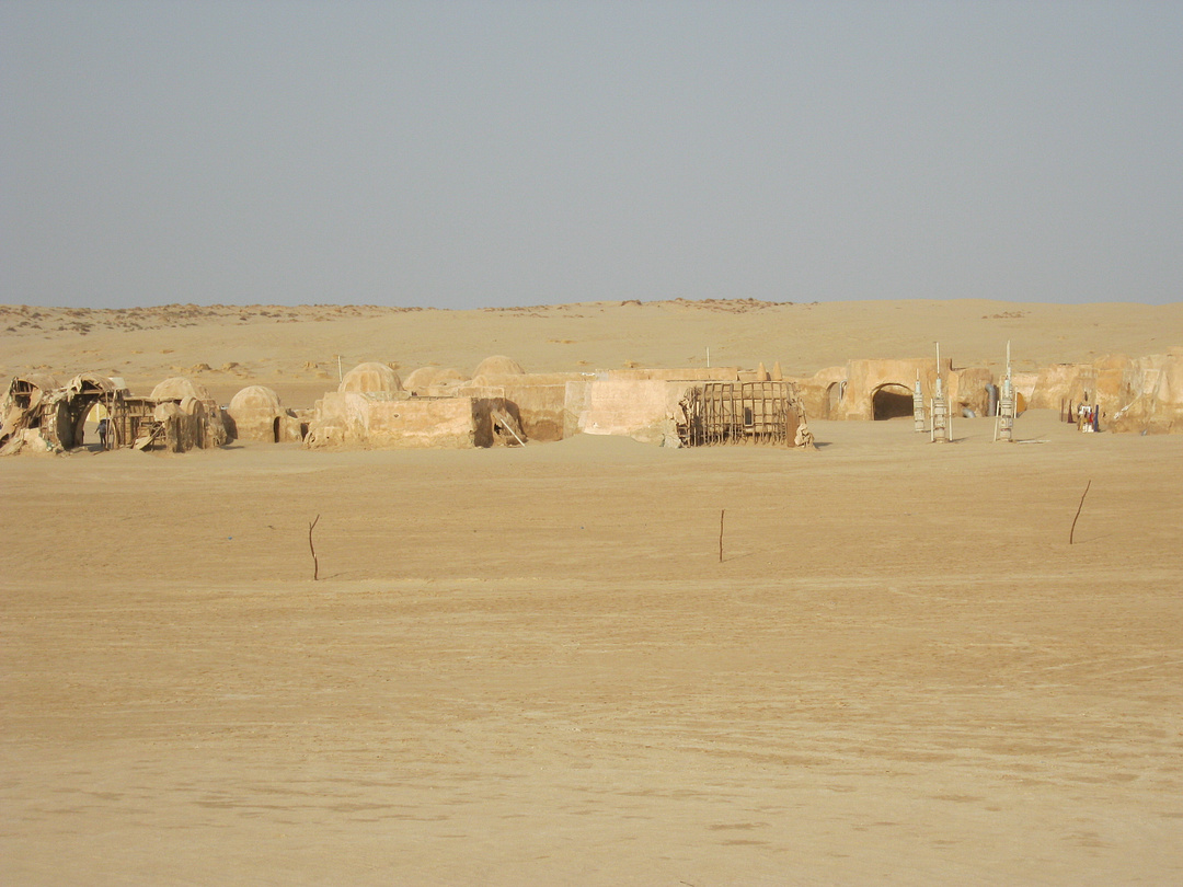 "Episode IV. A New Hope". "Star Wars" decorations in Tunisia