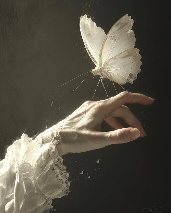 white butterfly