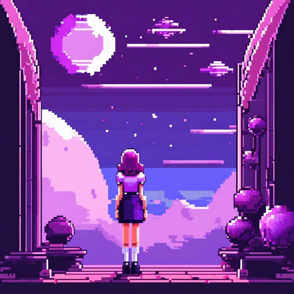 Pink Pixel Girl