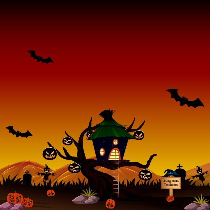 Hooty Owls Halloween Treehouse