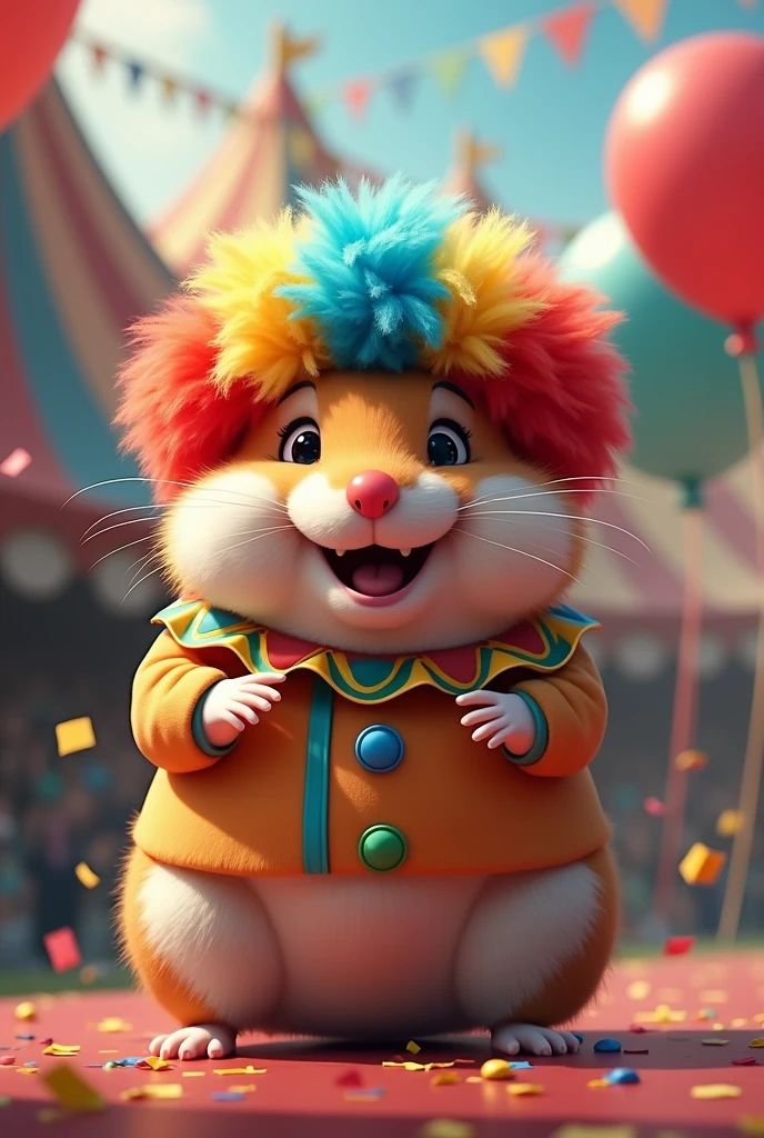 The clown hamster