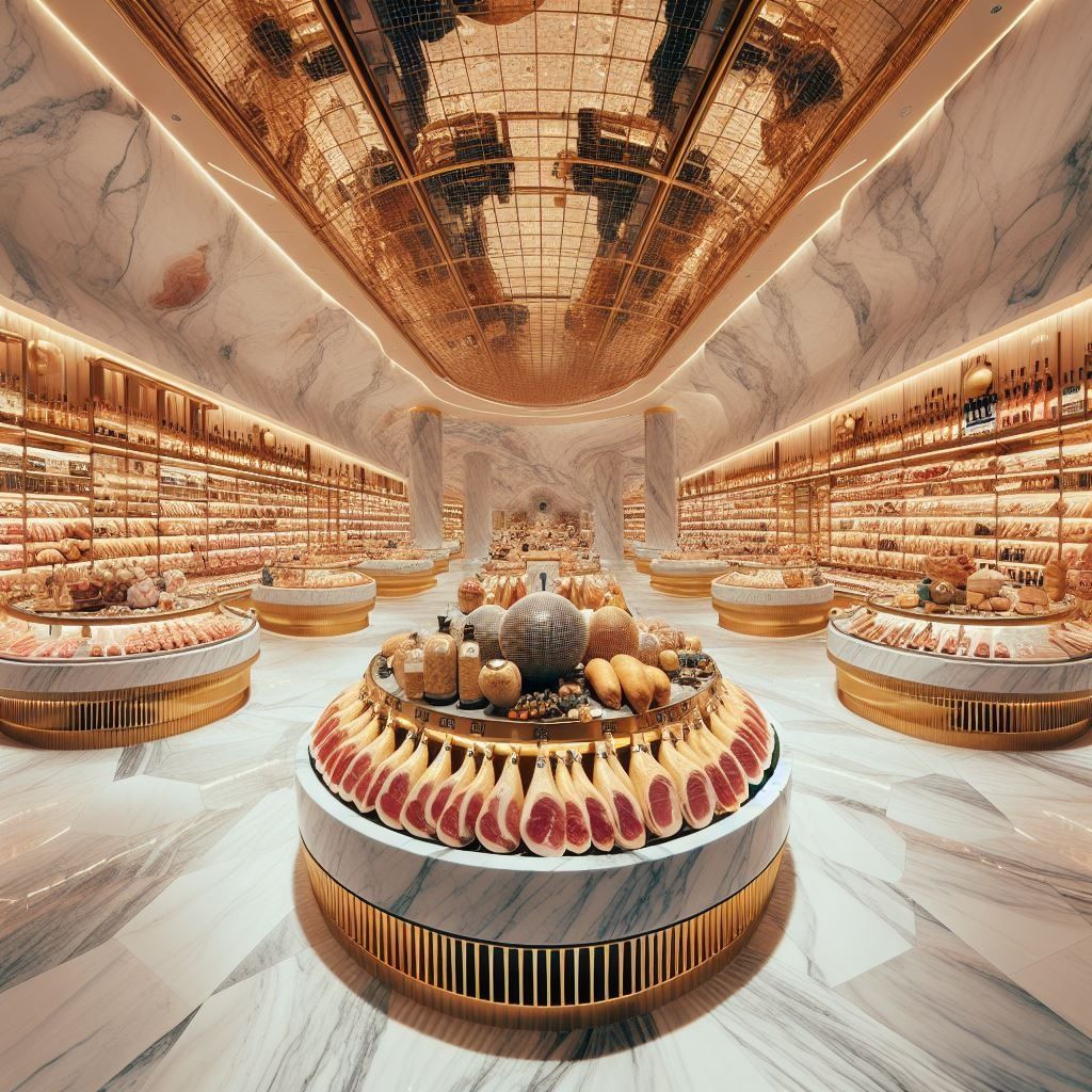 a luxurious ham storage room