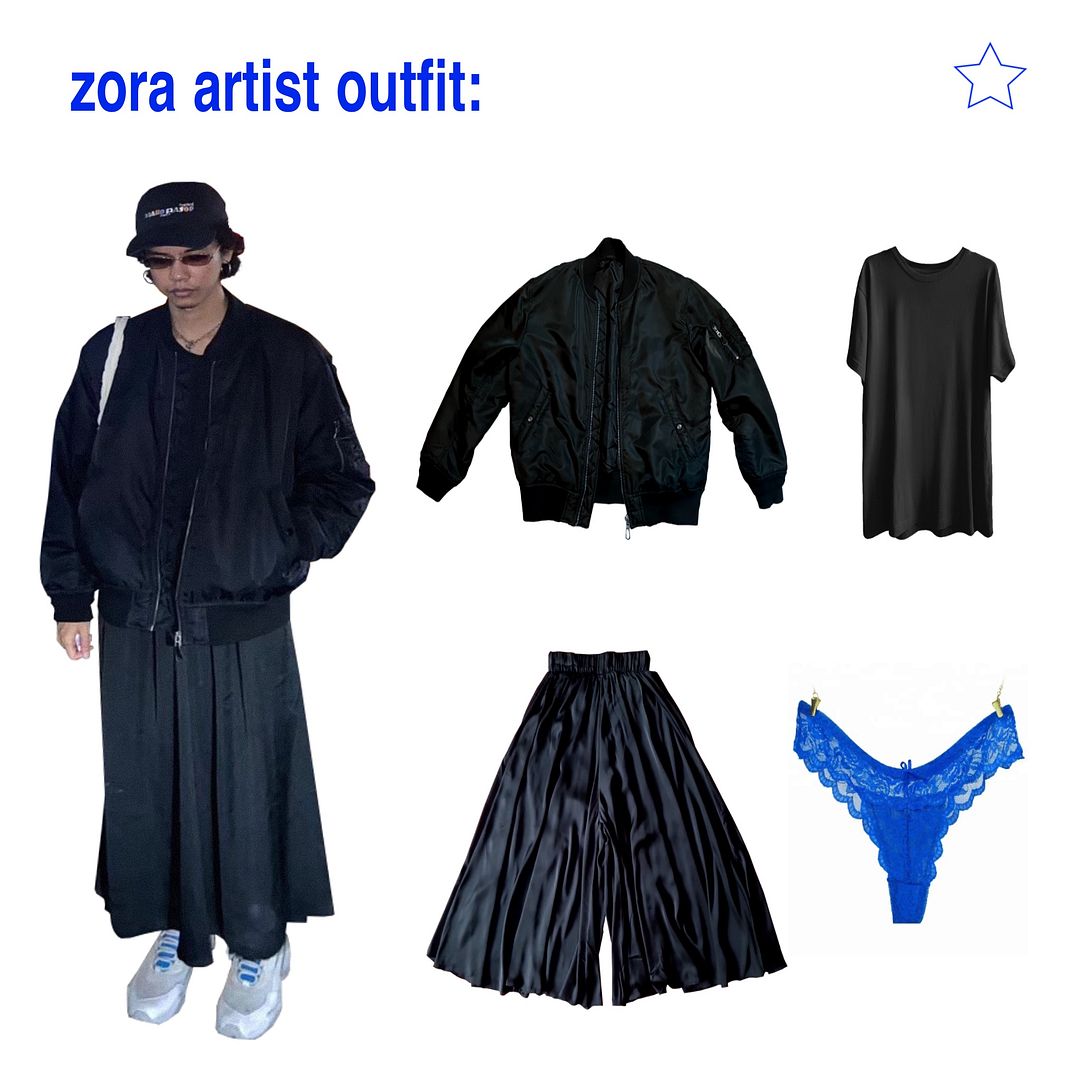 zora artist outfit