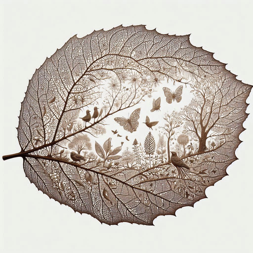 fallen leaves art