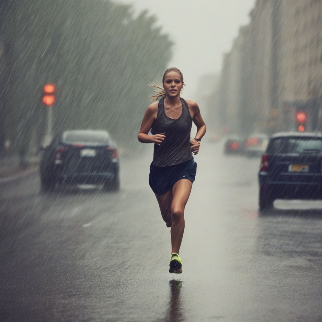 Running in the Rain