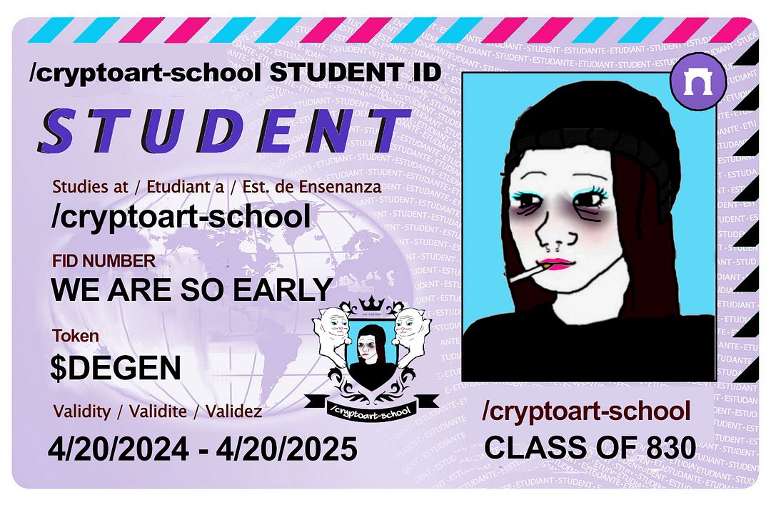 cryptoart-school student ID: girl