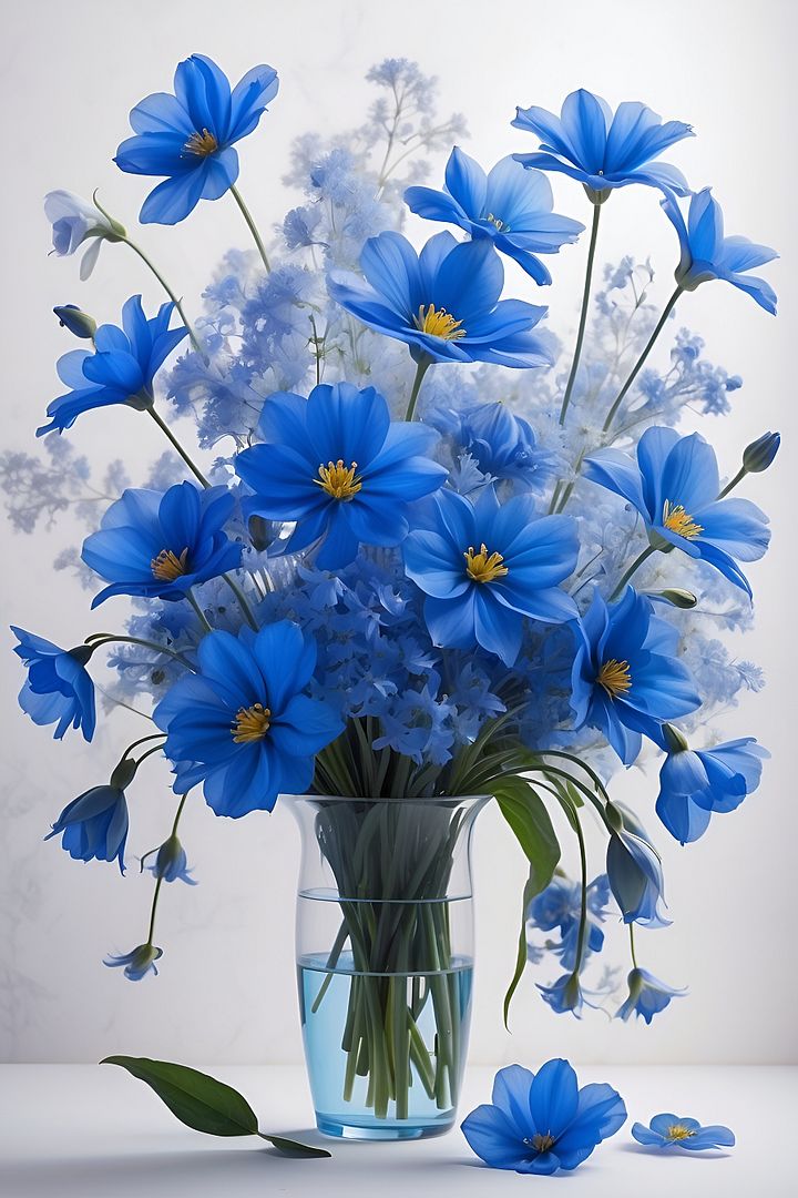 Blue flower