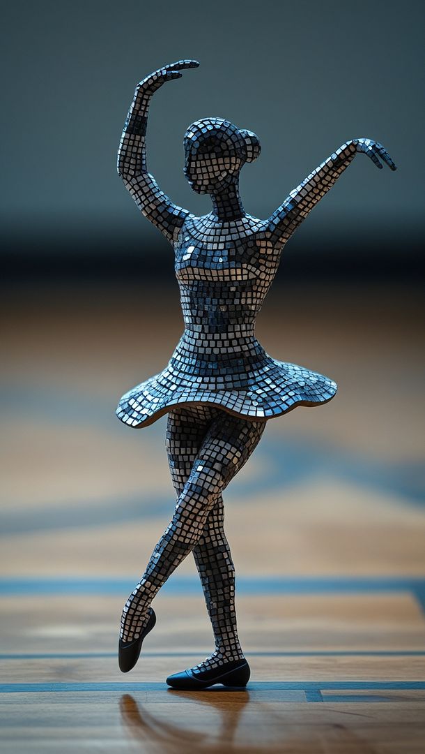 A Ballet Dancer in Tiled Form