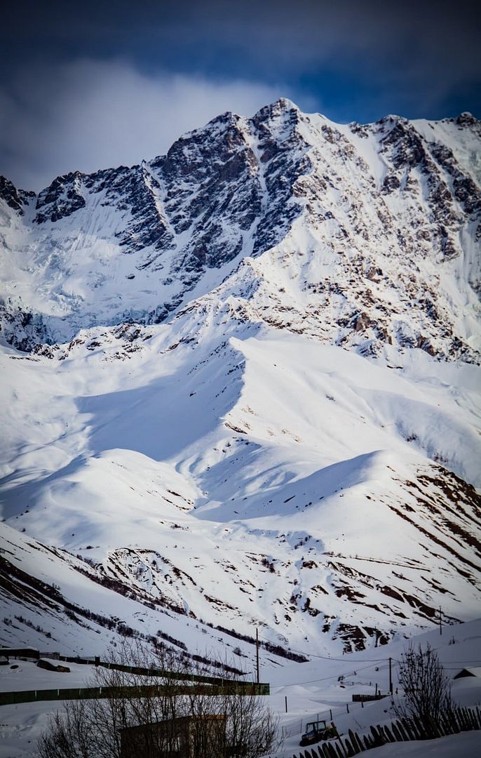 Icy peaks in Svaneti