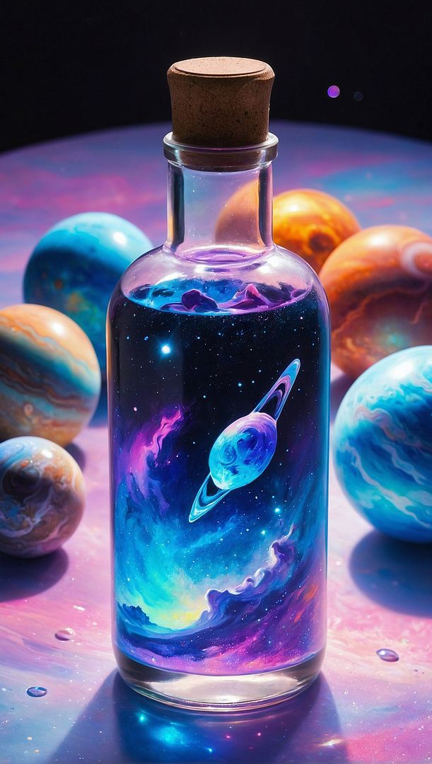 Galaxy bottle