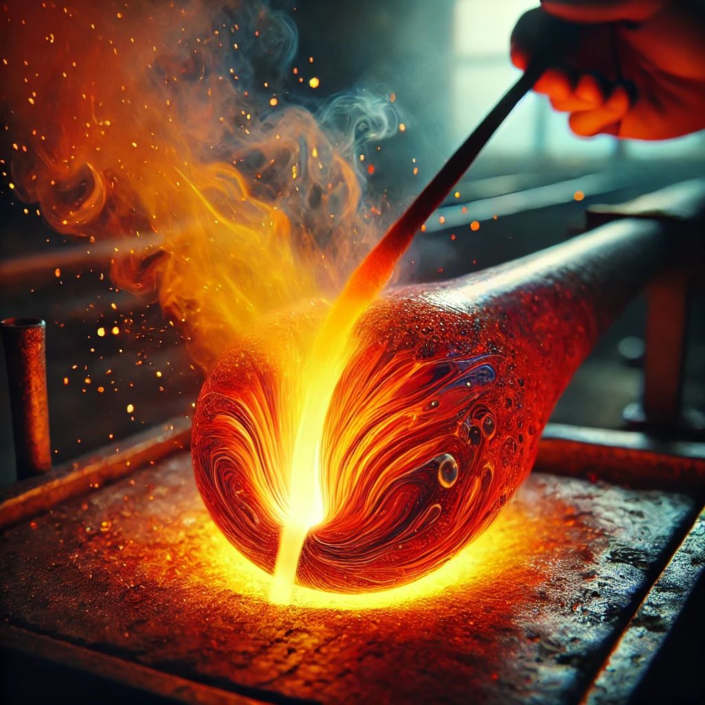 molten glass scene