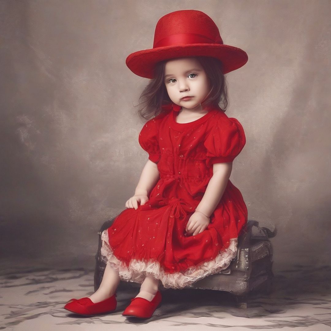 little lady in red