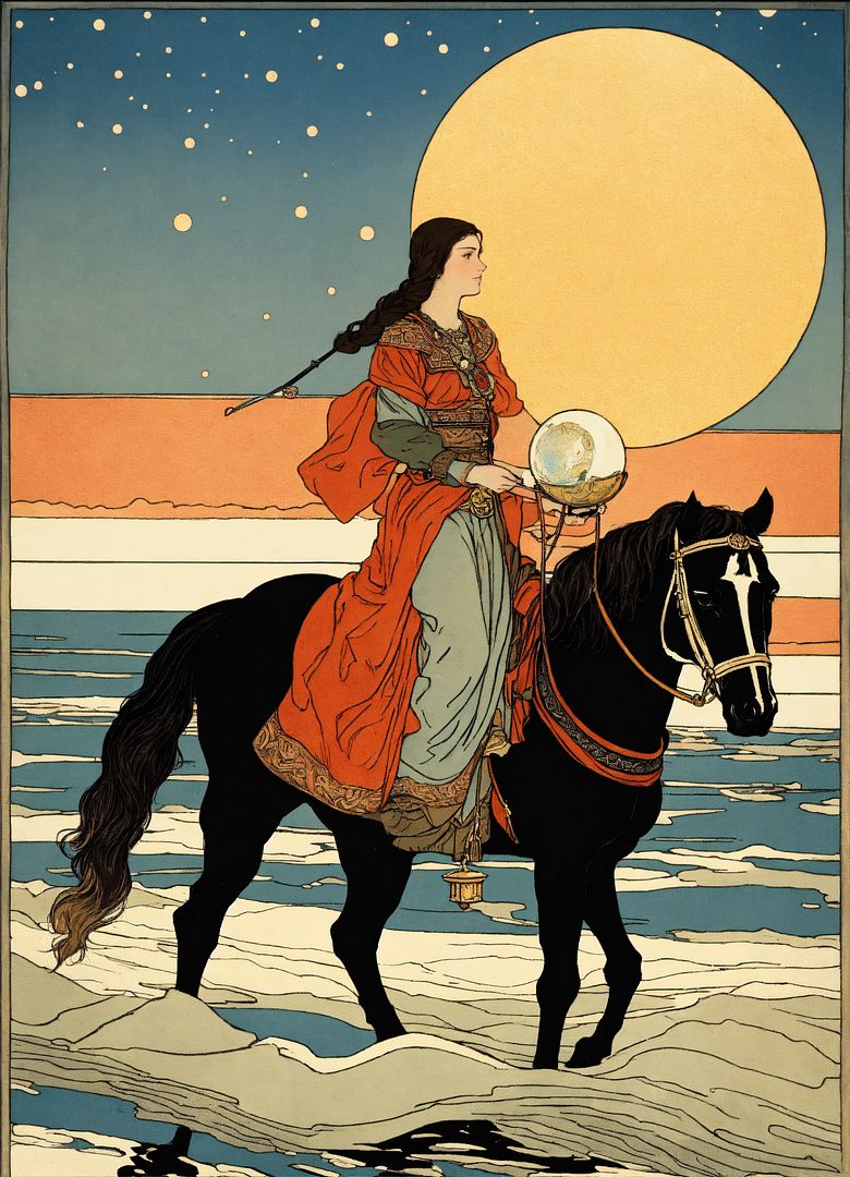 viking woman Riding