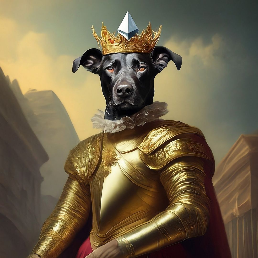 wealthy golden dog