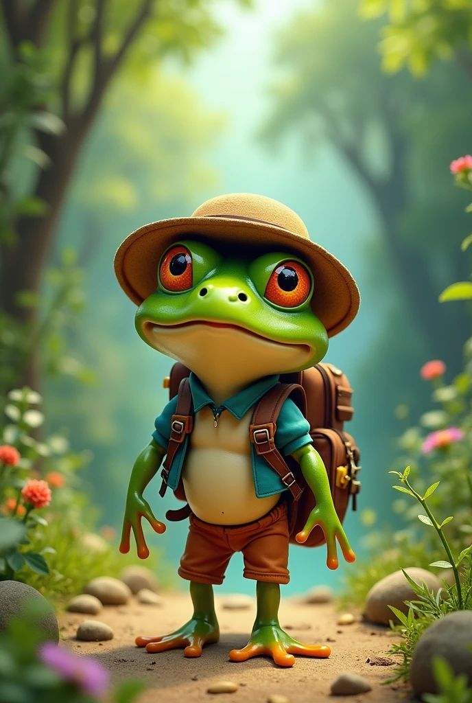 The frog is a traveler