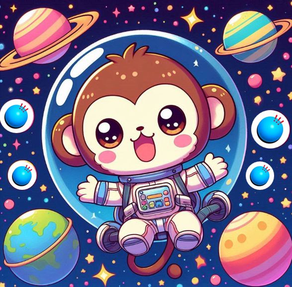 Astronauts Monkey Enjoy