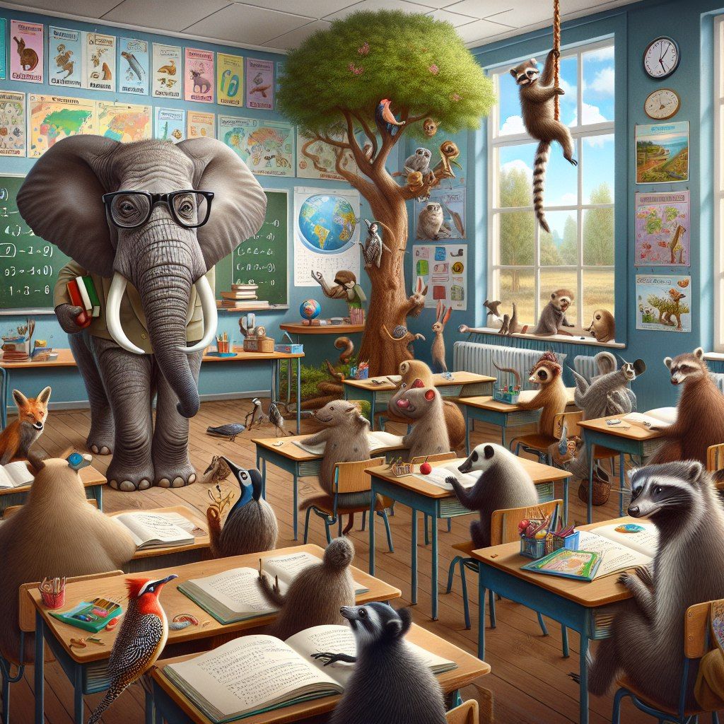 Imagine a school for animals