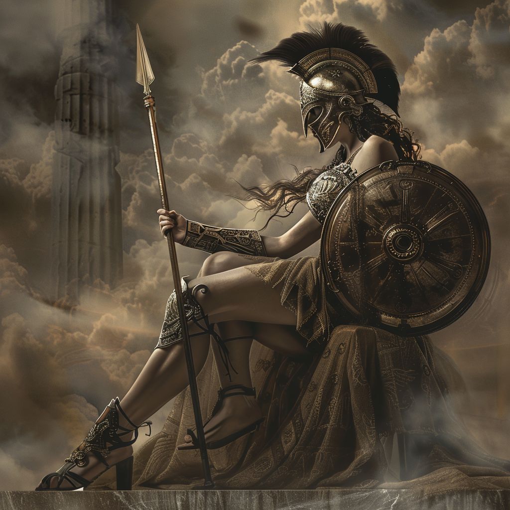 Goddess of War. Athena. Olympus.