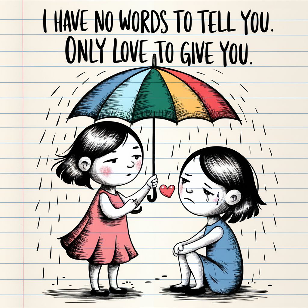 I have no words to tell you. Only love to give you.