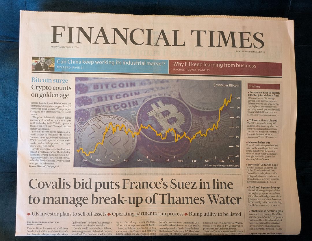 Financial Times 6th December 2024 - Front Page