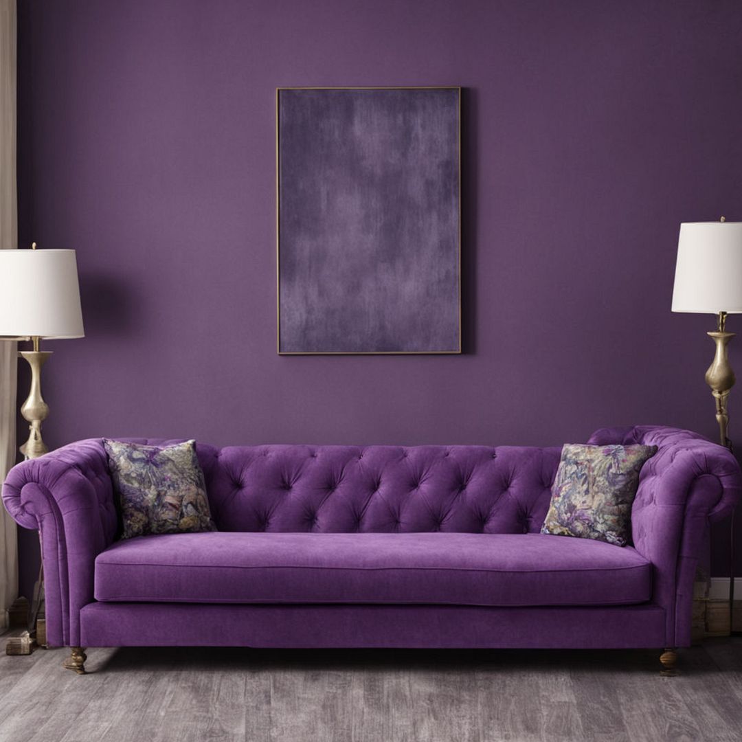 purple couch