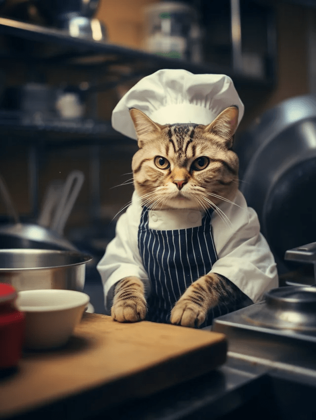 cooking cat