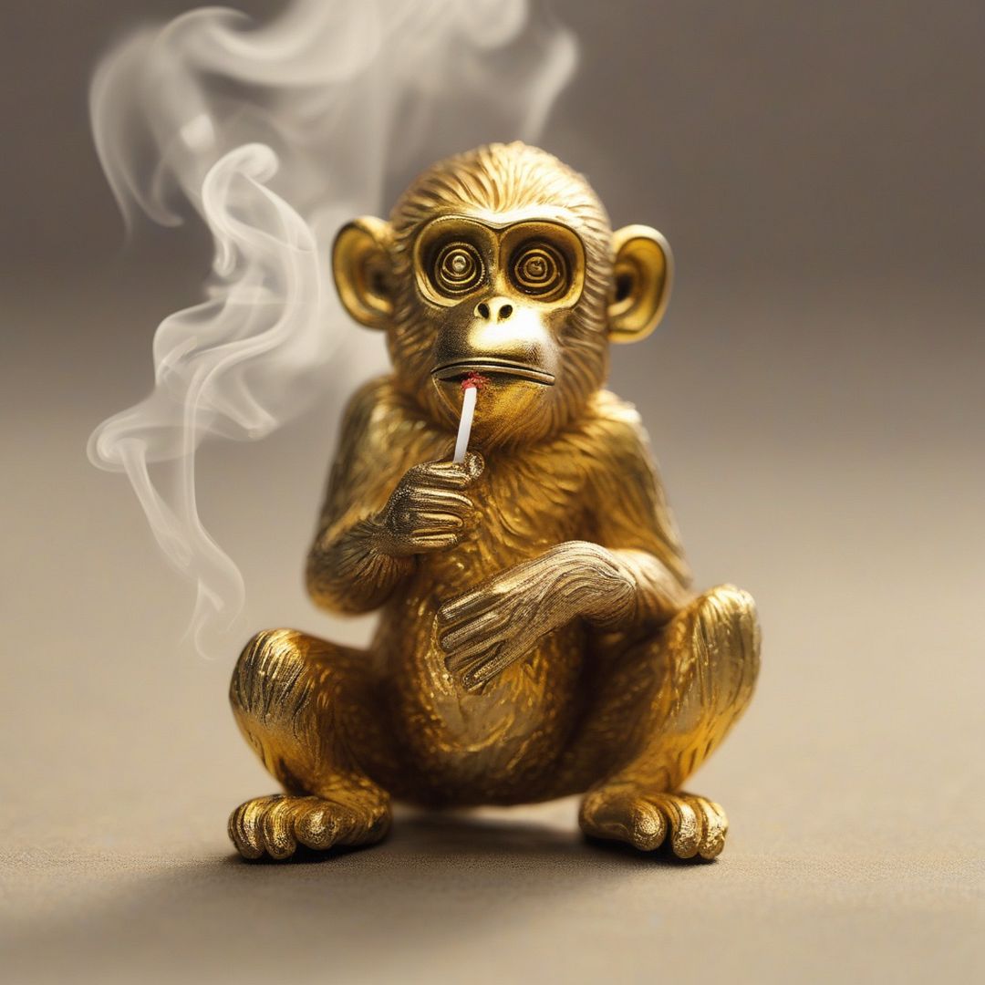 Gold smoke monkey