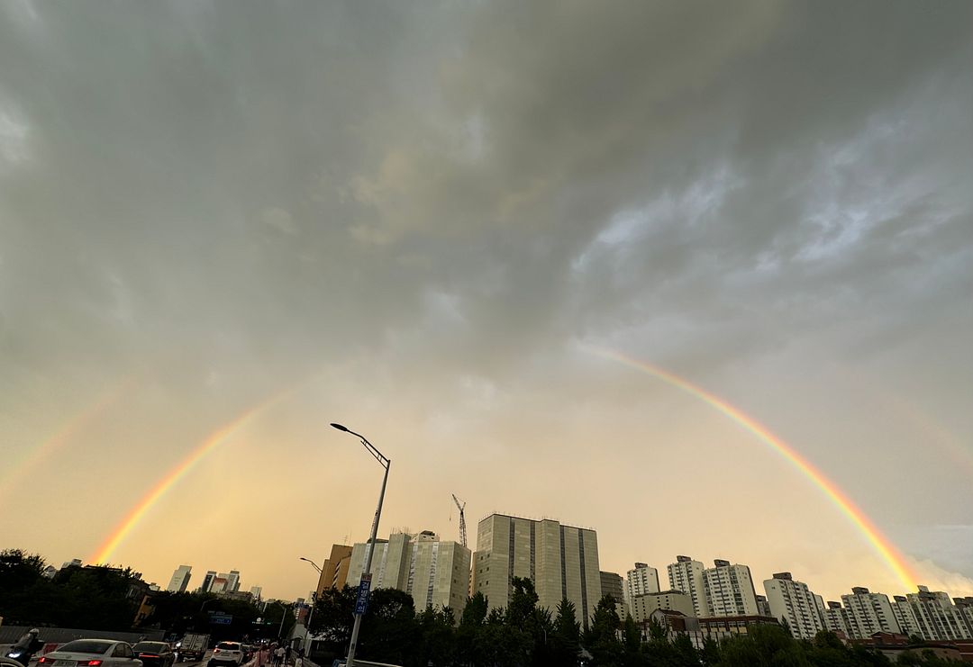 A double rainbow🌈