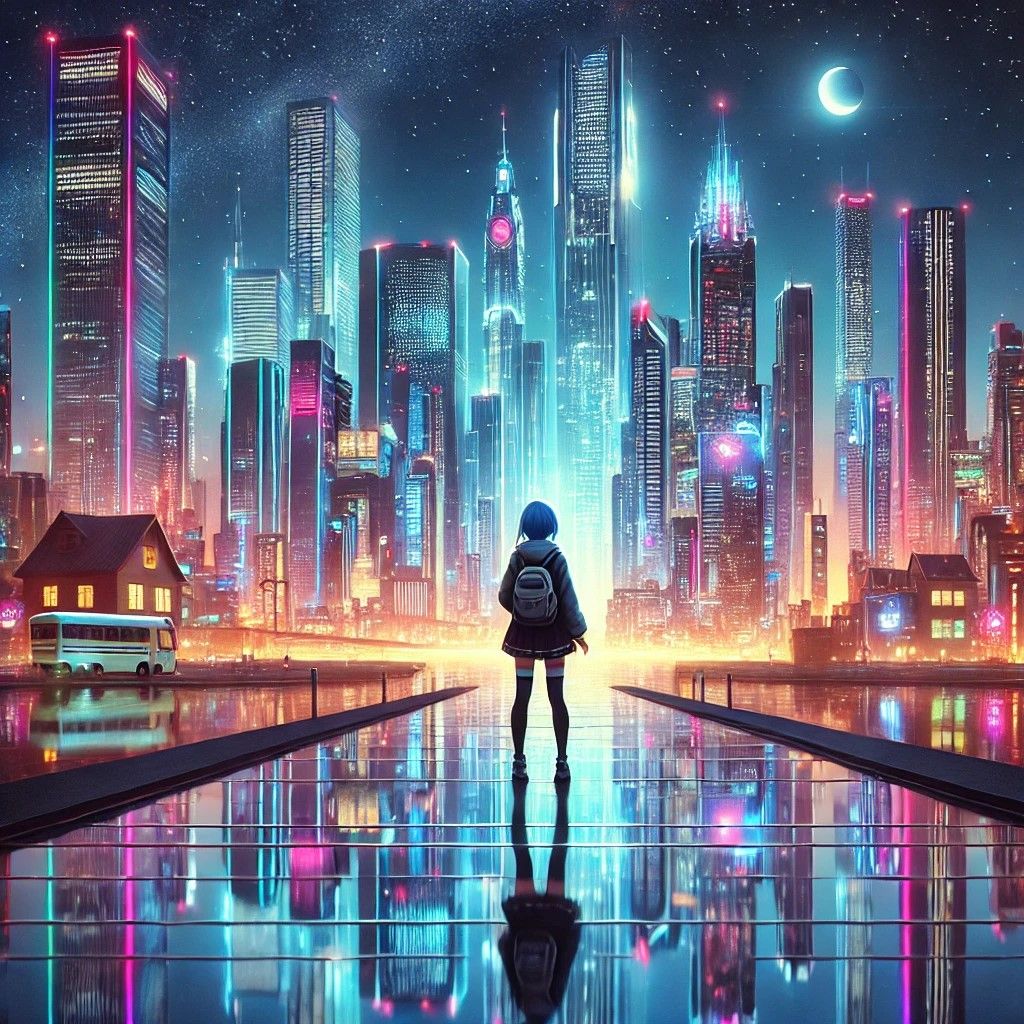 Neon Dreams: A Journey Through the Futuristic Skyline