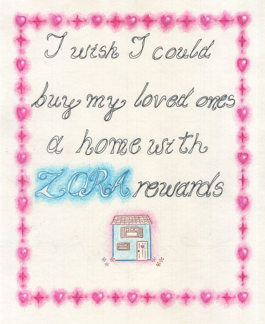 i wish i could buy my loved ones a home with zora rewards