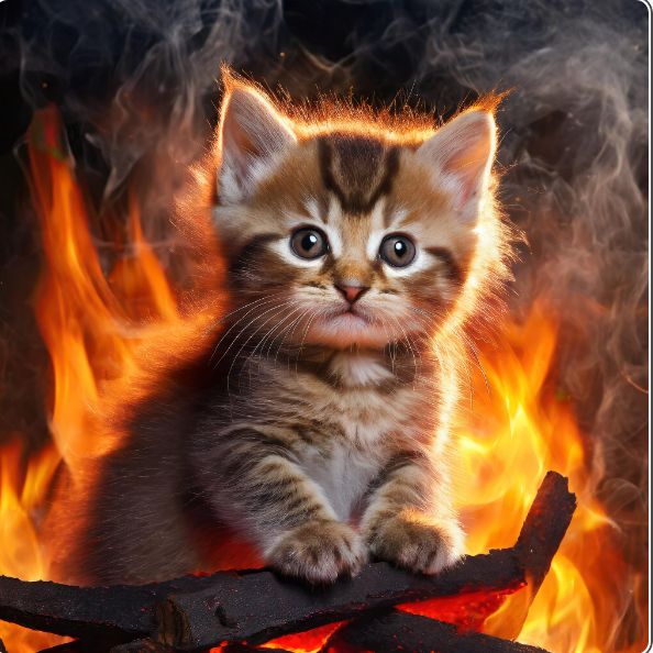 fire cat