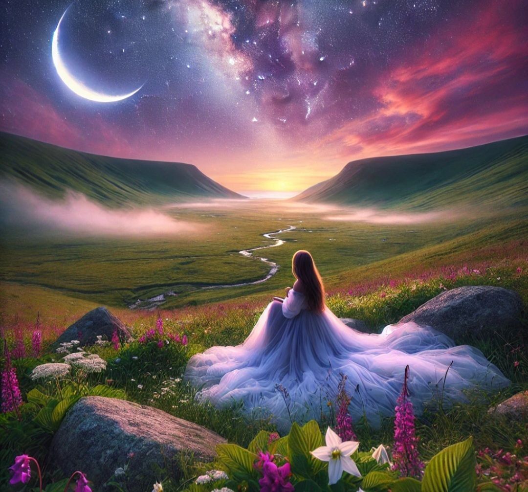 Sit in the silence of the night and let the crescent moon caress your dreams; perhaps in the brilliance of your inner sky, you will find the answers to all your questions