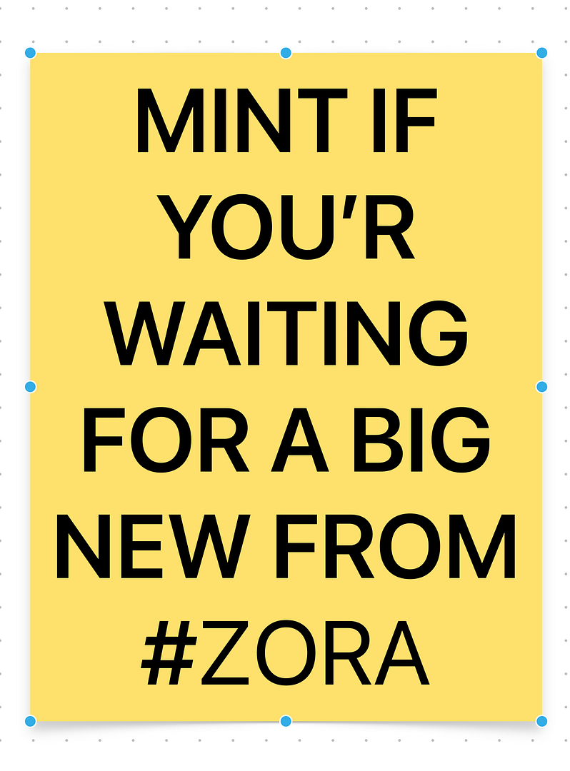 A BIG NEWS FROM #ZORA