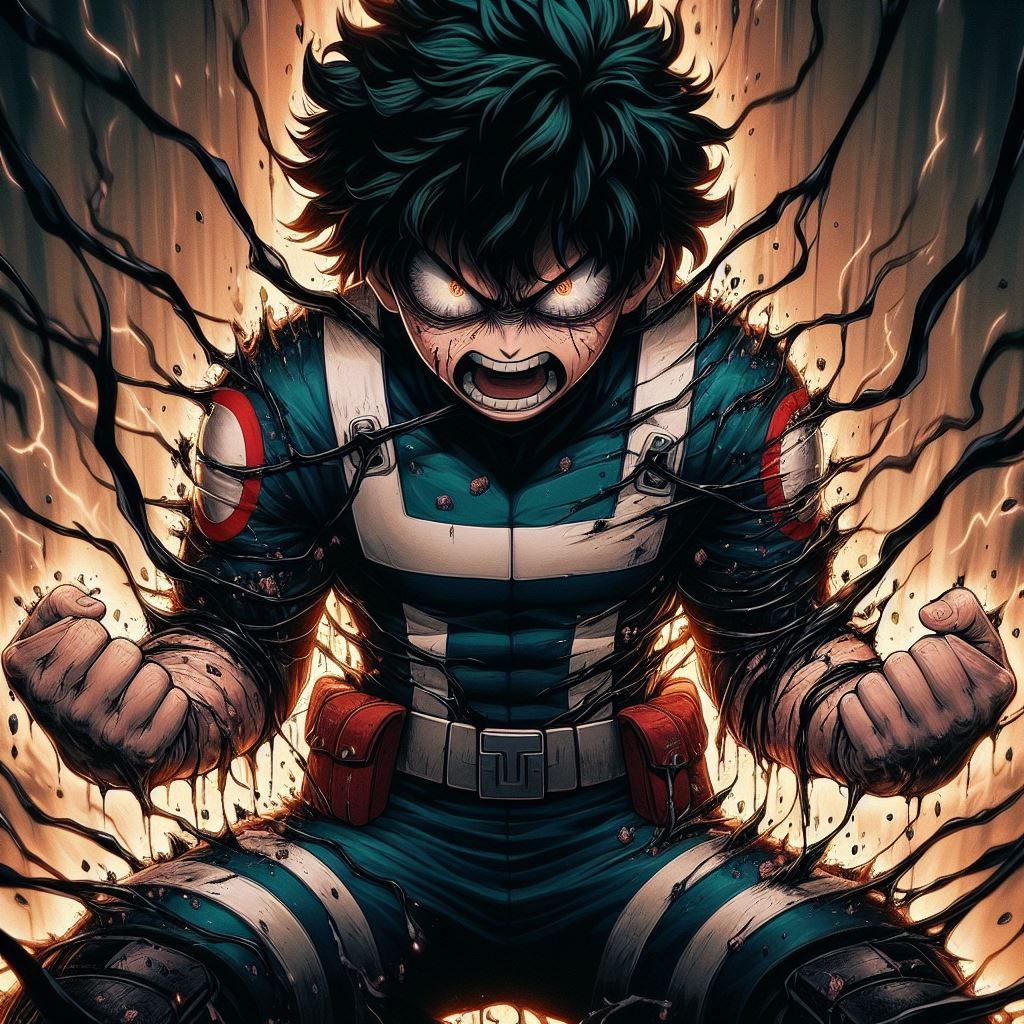 Izuku Midoriya Aka Deku.. Unleashing One for All