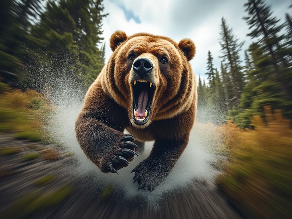 Grizzly Attack!!!