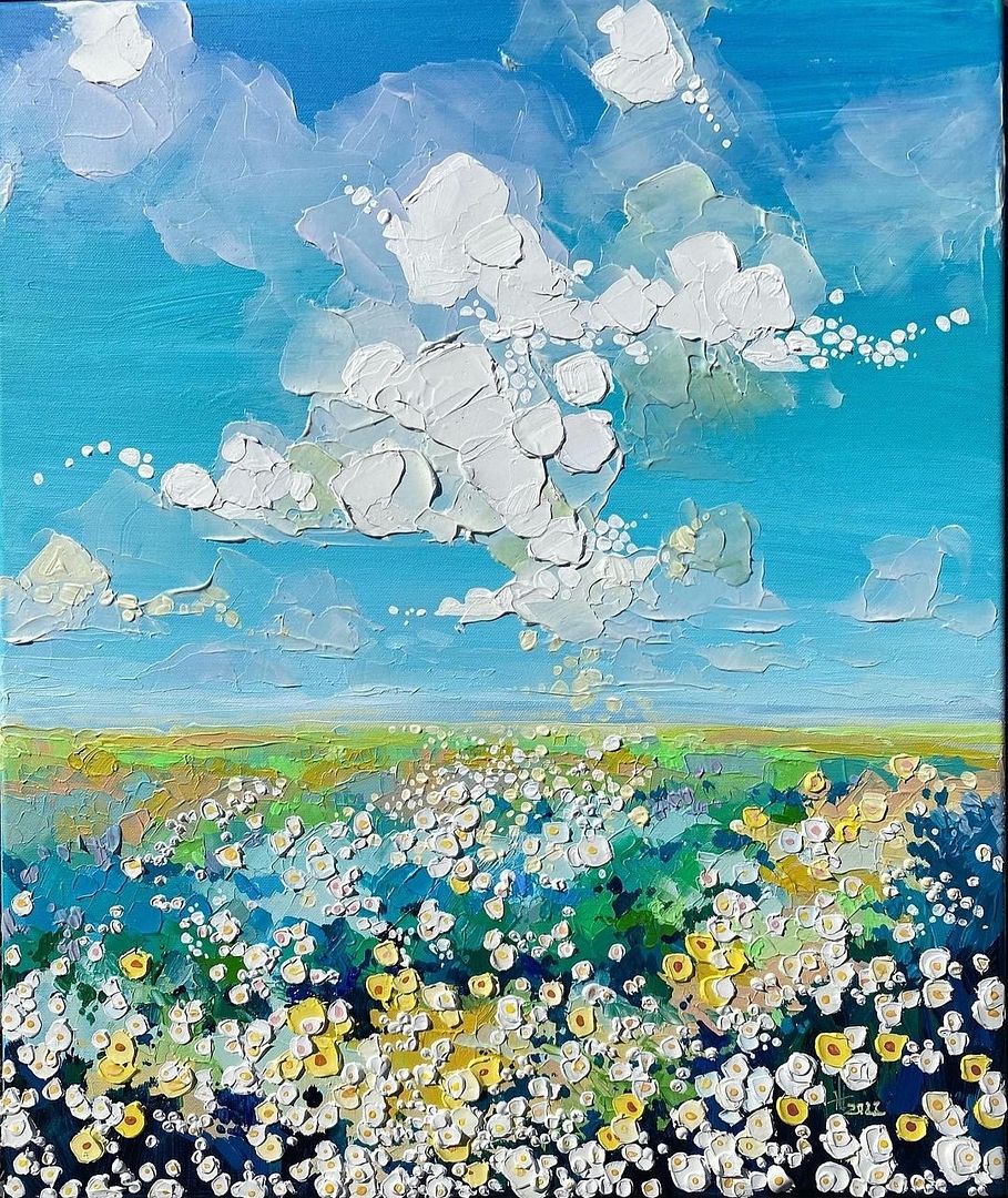 Chamomile field