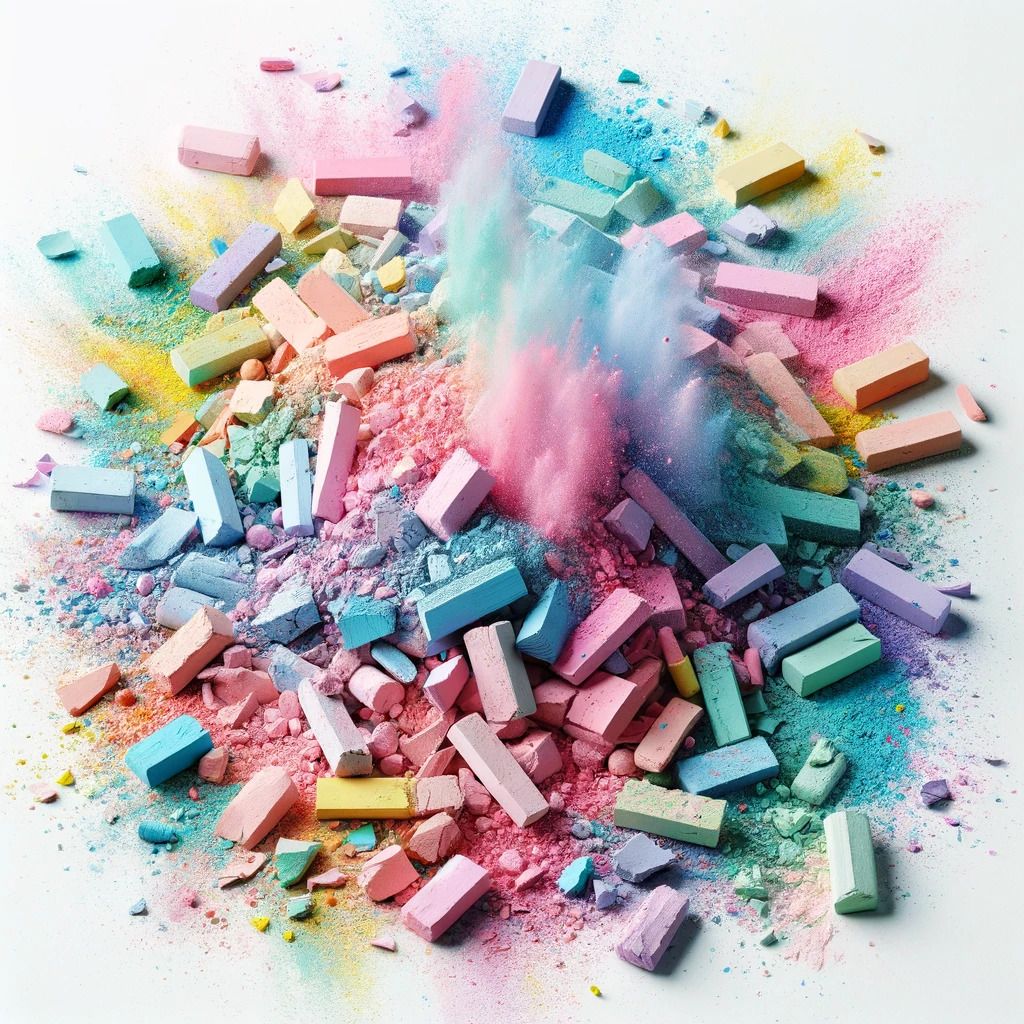 Scattered Crushed Pastels