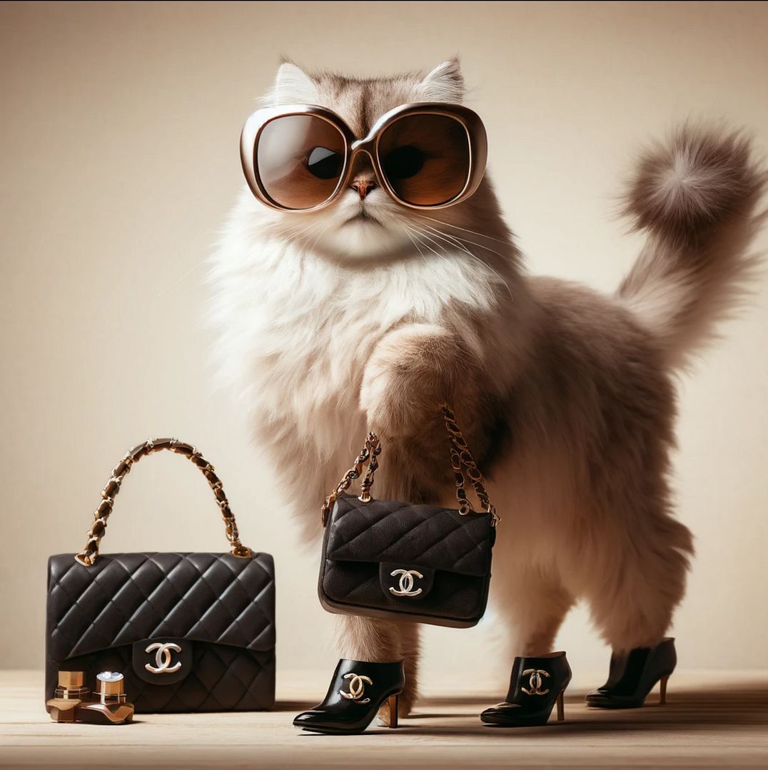 Chic Whiskers: A Catwalk of Feline Elegance No.1