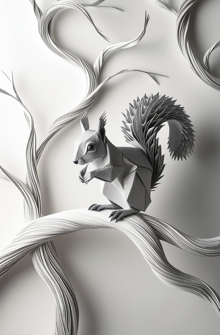 Origami Squirrel