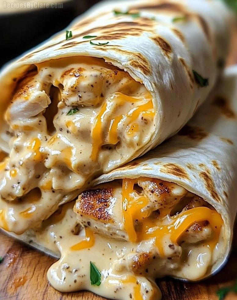 Cheesy Chicken Wraps