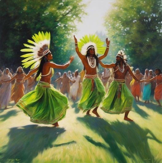 Indian forest dance