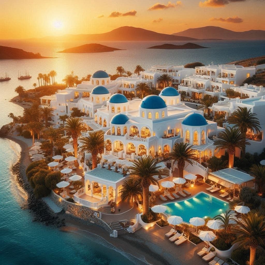 Greece in the evening