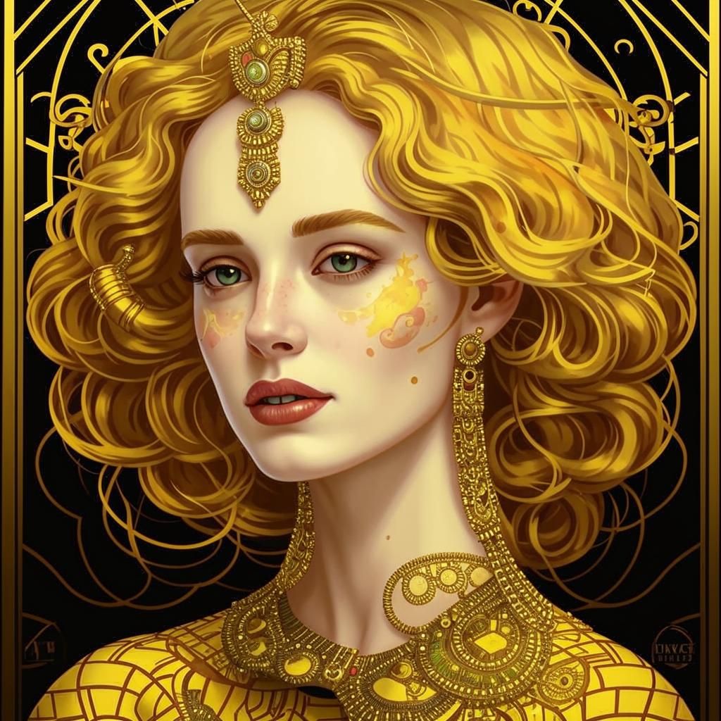 Maiden in gold