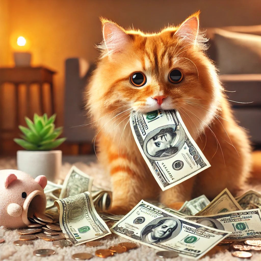 Cat on bullrun