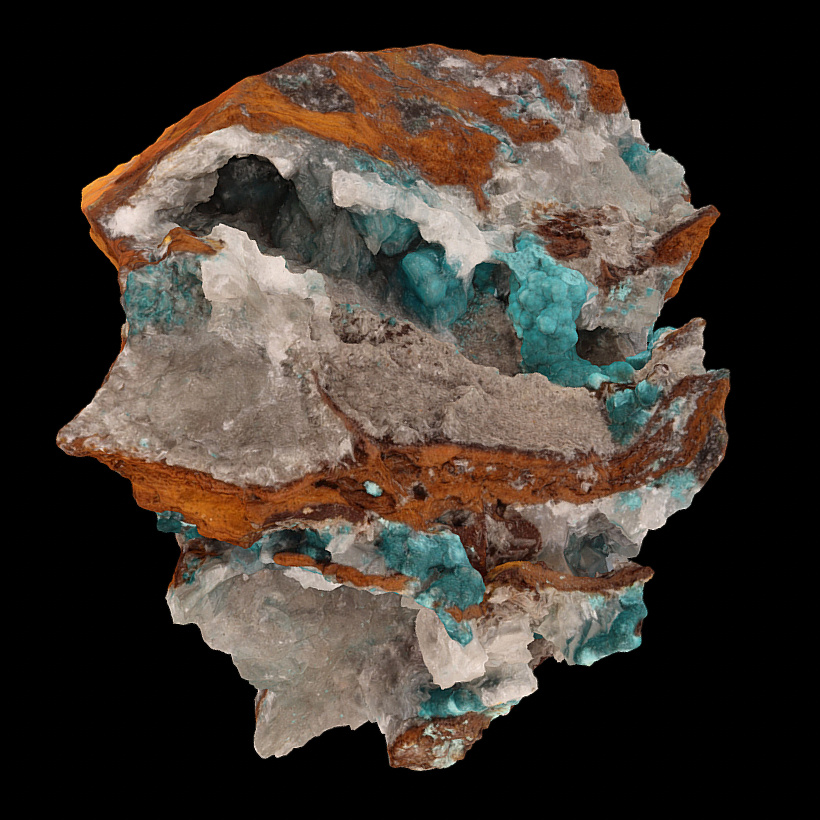 Rosasite and Calcite 8-29