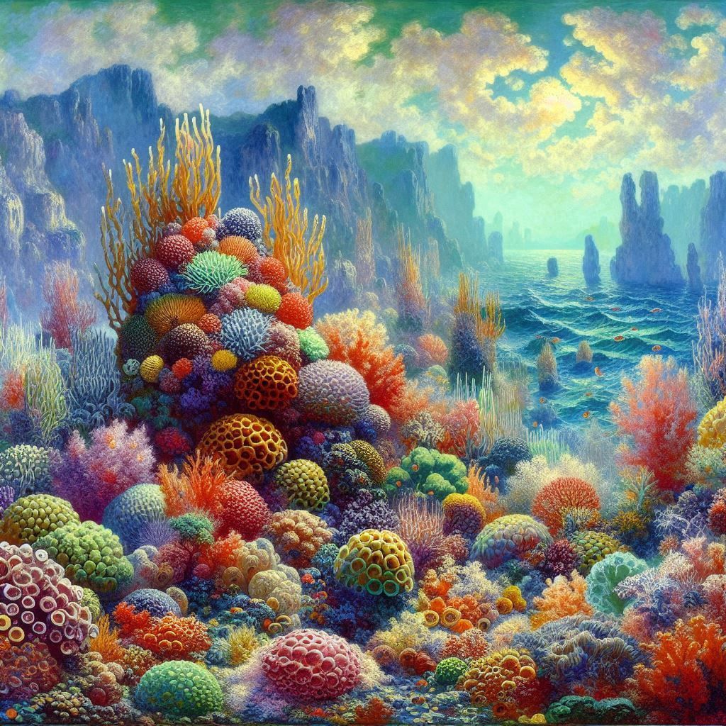 Coral on land